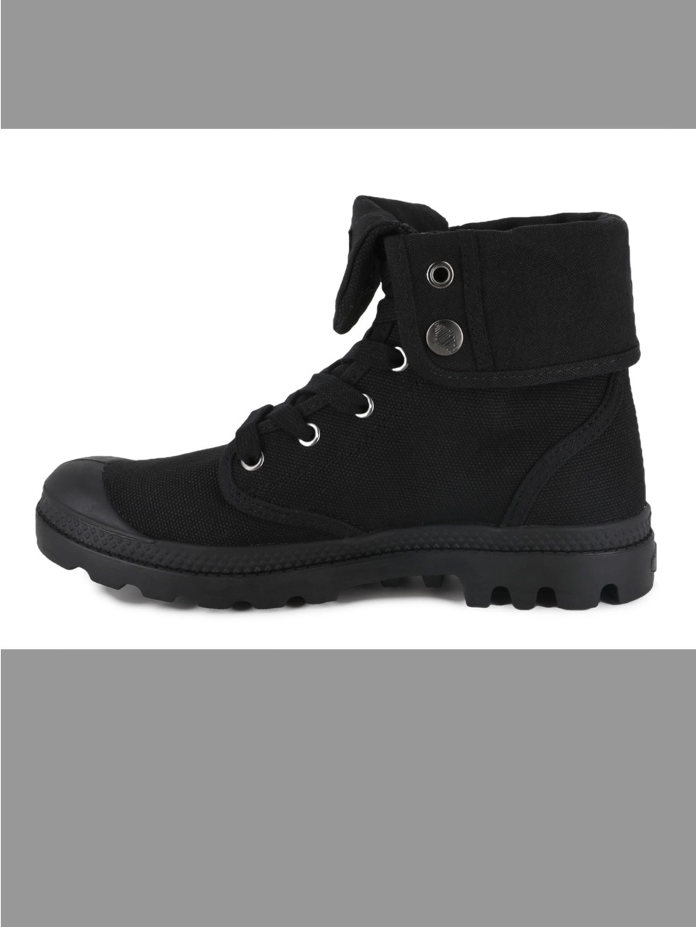 Palladium Women’s Black Canvas Lace-Up Ankle Boots size 10